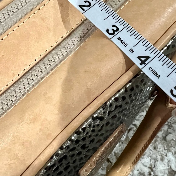 Consuela Wesley Silver and Tan Women's Satchel - Picture 11 of 14